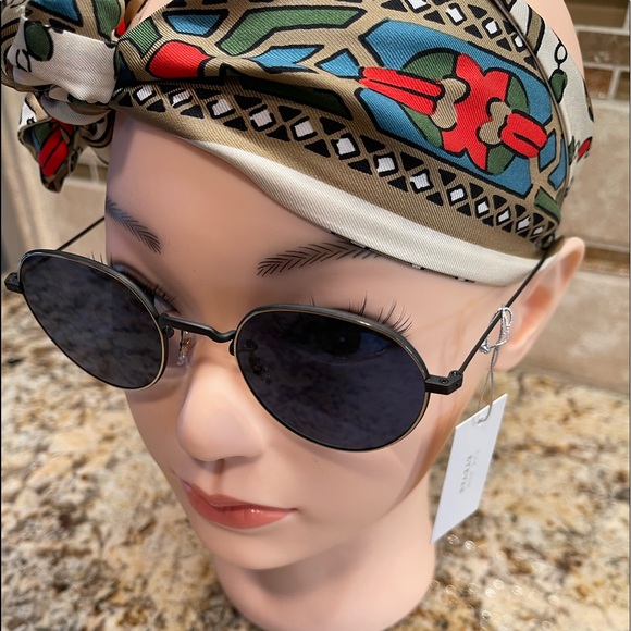 THE ROW - EYEVAN COLLABORATION FLYNN NAVY TITANIUM SUNGLASSES - Picture 3 of 16